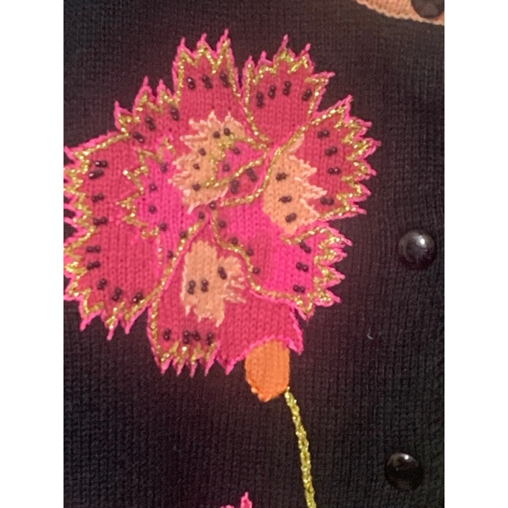 Storybook Knits SZ LG Vintage Embellished Longline Cardigan New With Tags - Picture 7 of 13
